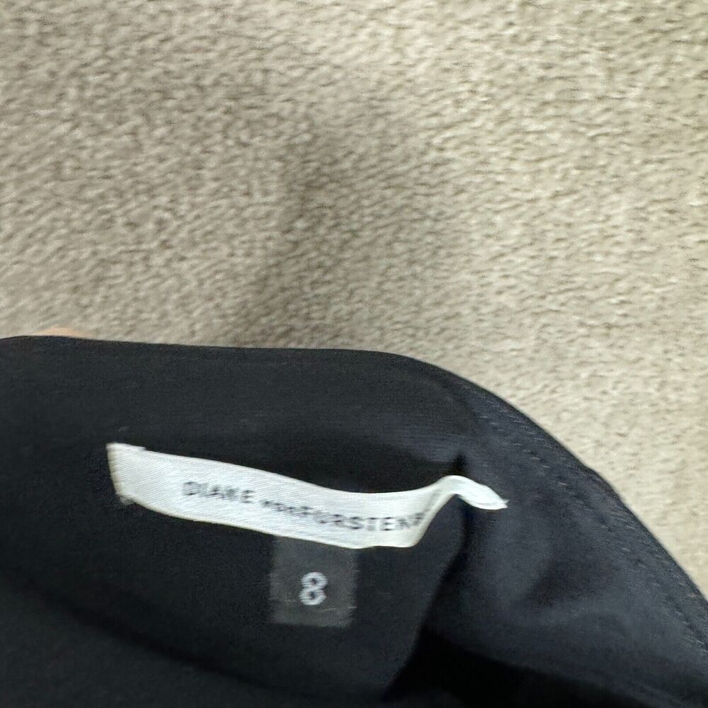 Diane Von Furstenberg Asti Dress Size 8‎ Black Strapless Silk & Jersey Cocktail - Picture 9 of 11